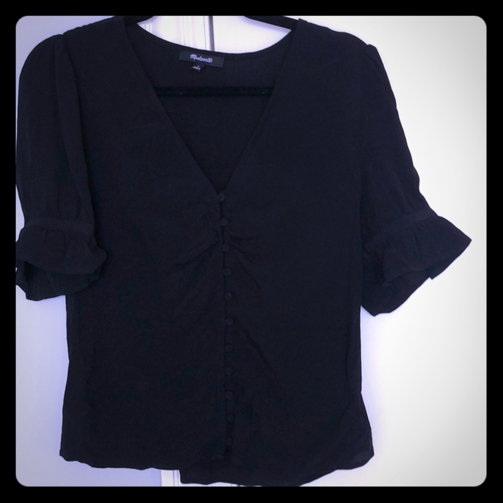 Madewell black blouse - size 4